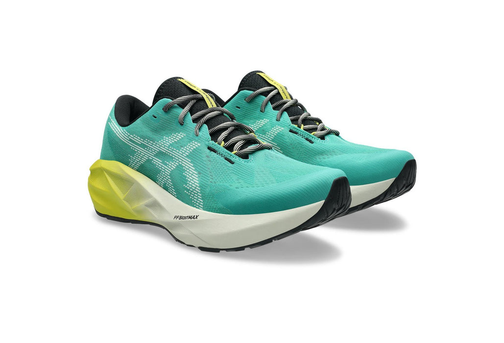 Tenis ASICS Novablast 5 TR Nature Bathing  Hombre Verde Running
