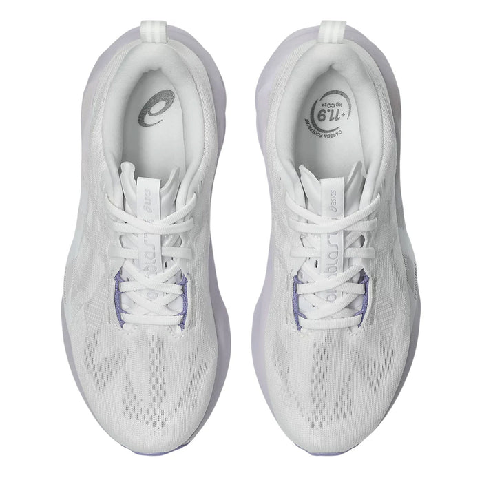 Tenis Asics Novablast 5 Mujer White / Lilac Hint