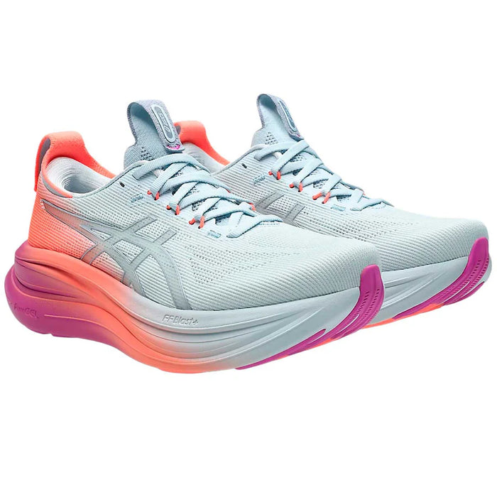 Tenis ASICS Nimbus 28 Sunny Sizzle Mujer Rosa Running