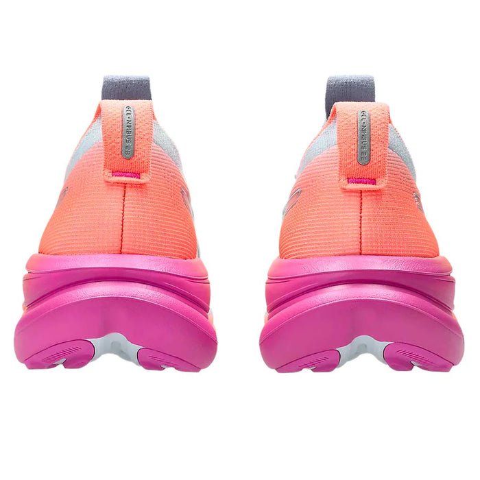 Tenis ASICS Nimbus 28 Sunny Sizzle Mujer Rosa Running