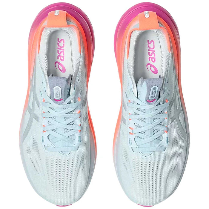 Tenis ASICS Nimbus 28 Sunny Sizzle Mujer Rosa Running