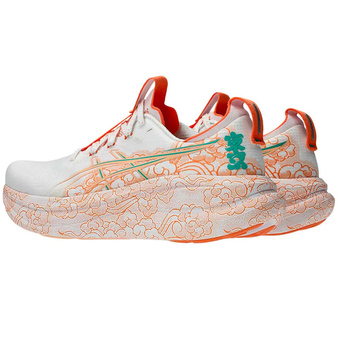 Tenis ASICS Nimbus 28 Tokyo Mujer Blanco Running