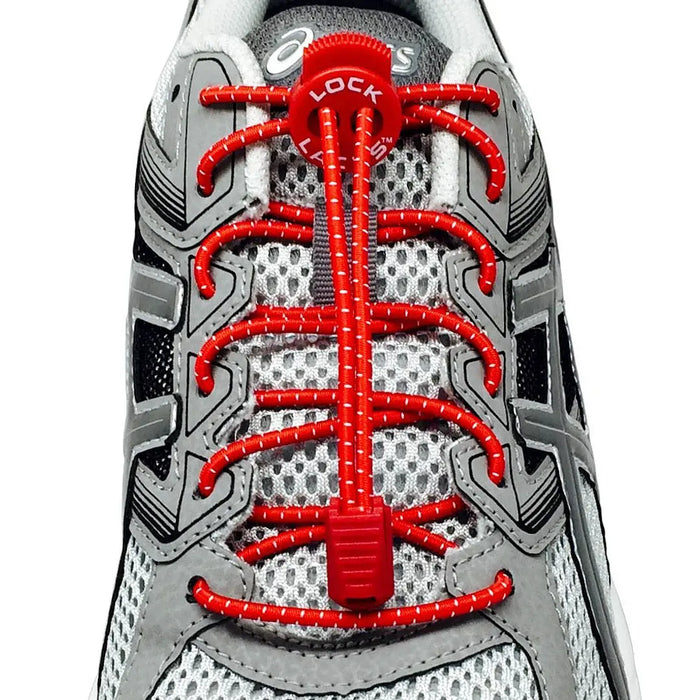 AGUJETAS LOCK LACES Unisex ROJO CORDON DE BLOQUEO OSZ