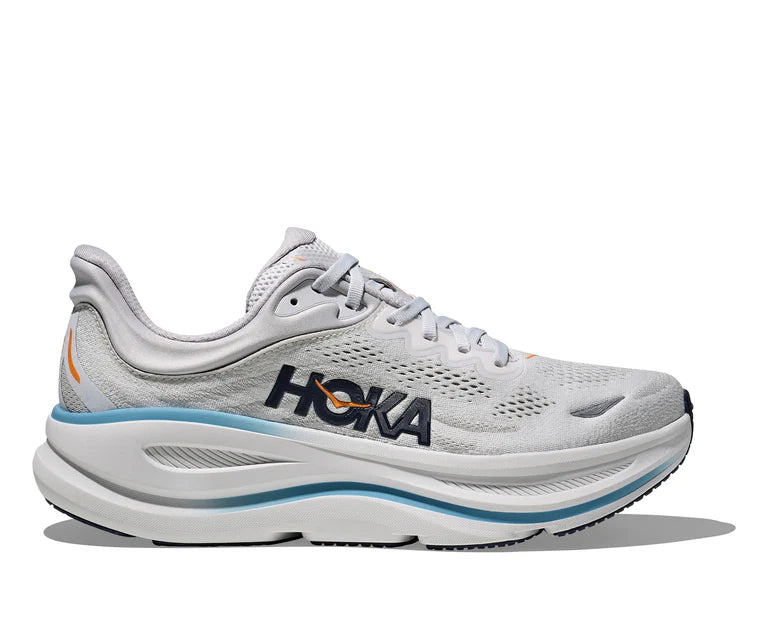Tenis HOKA Bondi 9 Hombre Gris Running