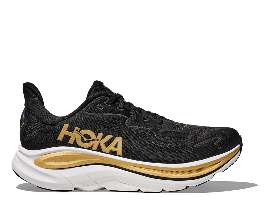Tenis HOKA Clifton 10 Koshi Tan Tan Mujer Negro Running