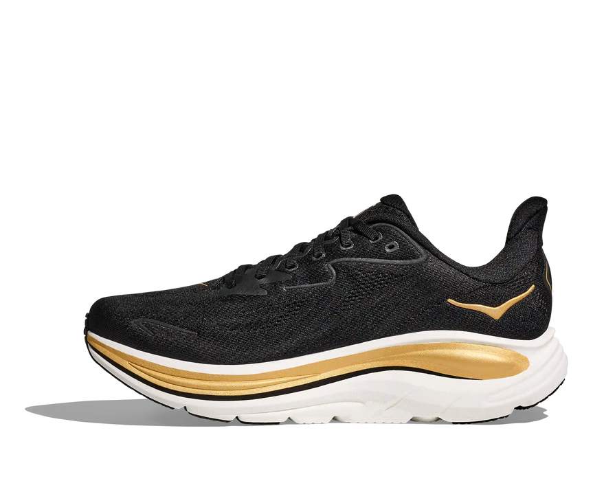 Tenis HOKA Clifton 10 Koshi Tan Tan Hombre Negro Running