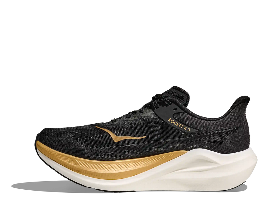 Tenis HOKA Rocket X 3 Koshi Tan Tan Mujer Negro Runinng