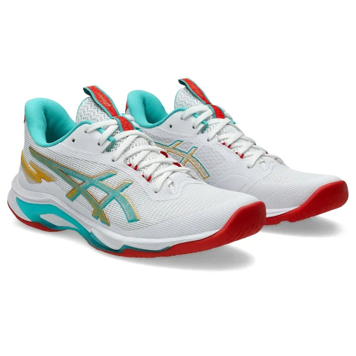 Tenis ASICS Netburner Ballistic FF 4 Mujer Blanco Voleibol