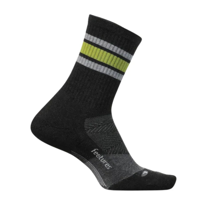 Calcetas FEETURES Trail Max Cushion Mini Crew Unisex Negro Running