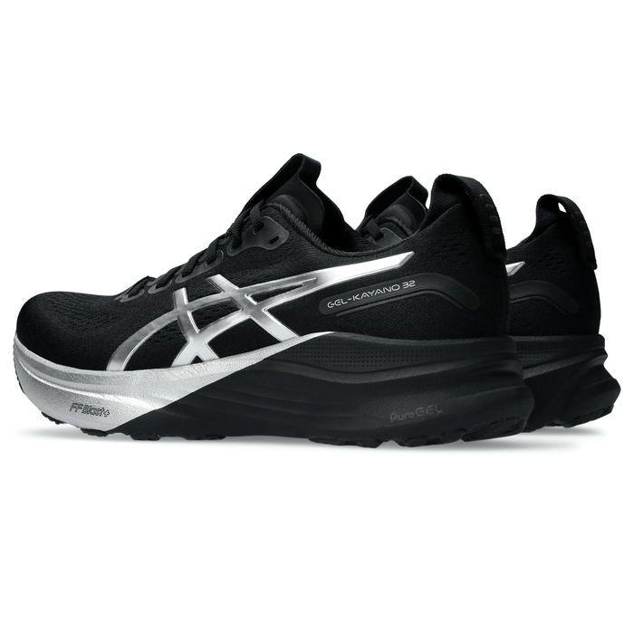 Tenis ASICS Kayano 32 Platinum Hombre Negro Running
