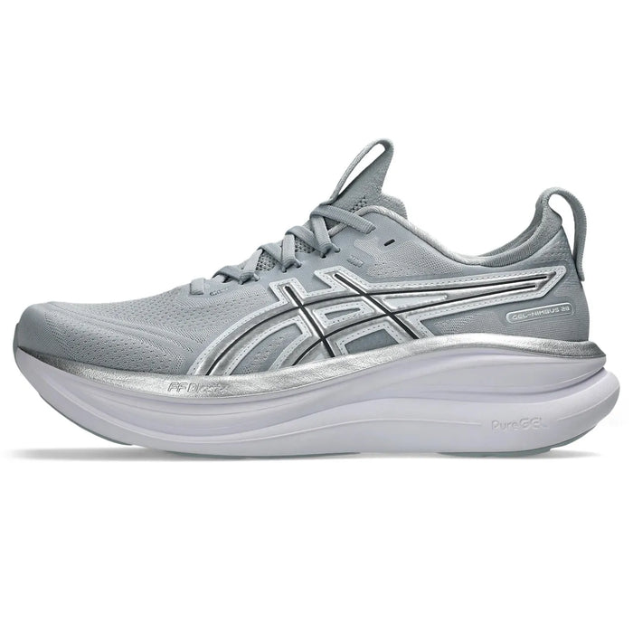 Tenis ASICS Nimbus 28 ATC Hombre Gris Running
