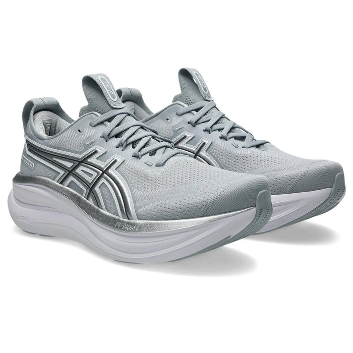 Tenis ASICS Nimbus 28 ATC Hombre Gris Running