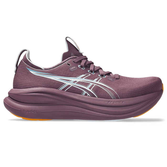 Tenis ASICS Nimbus 28 Mujer Vino Running