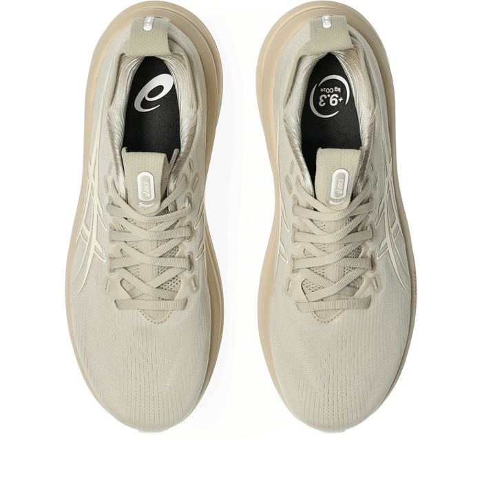 Tenis ASICS Nimbus 28 Hombre Beige Running