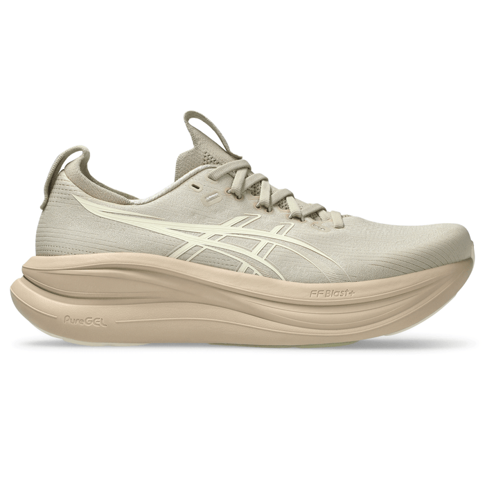 Tenis ASICS Nimbus 28 Hombre Beige Running