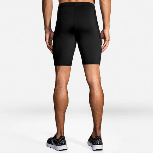 Short BROOKS Source 9 Short Tight Hombre Negro Running