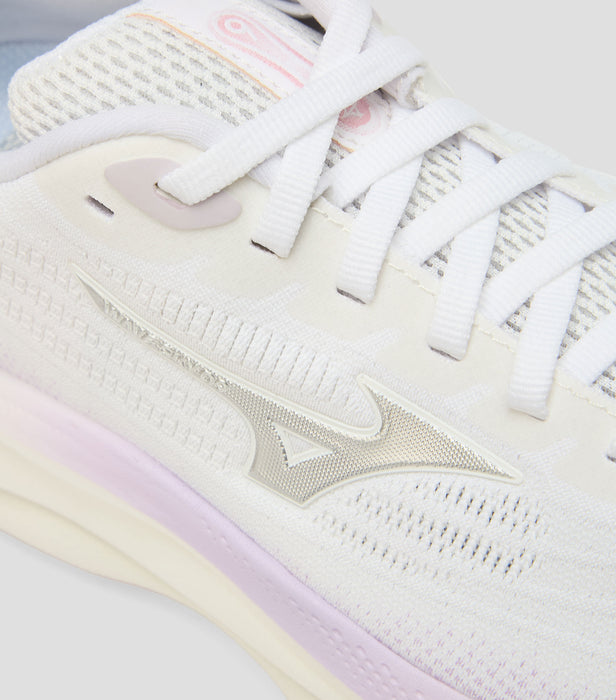 Tenis MIZUNO Wave Sky 9  Mujer Blanco Running