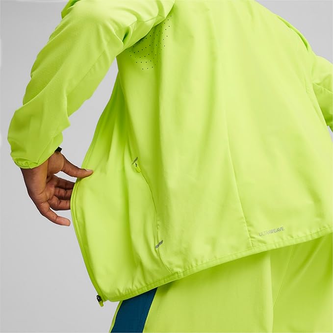 Chamarra PUMA Elite Ultraweave Hombre Verde Running