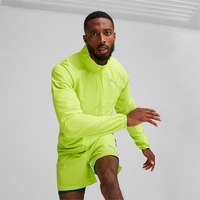 Chamarra PUMA Elite Ultraweave Hombre Verde Running