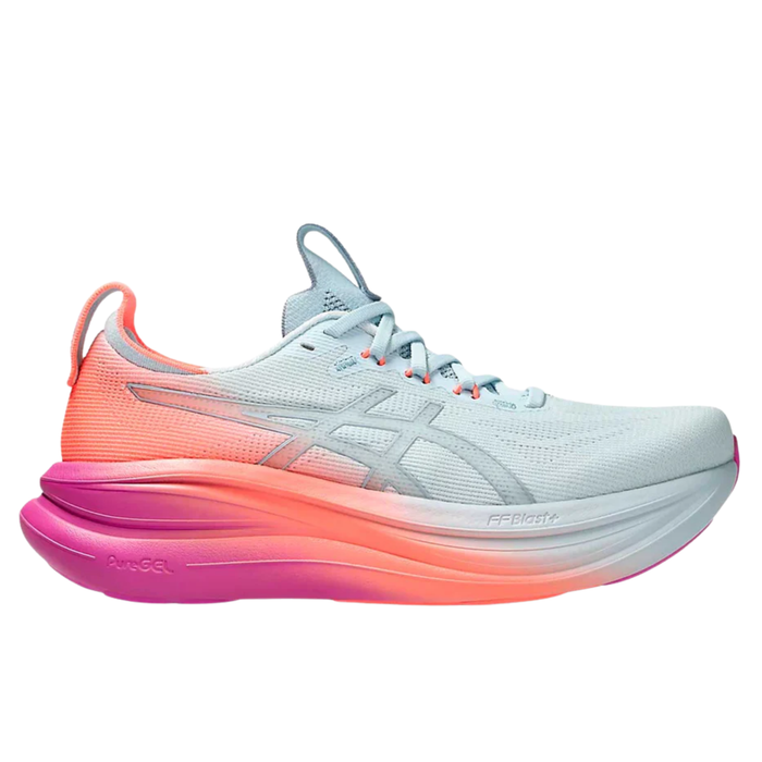 Tenis ASICS Nimbus 28 Sunny Sizzle Mujer Rosa Running