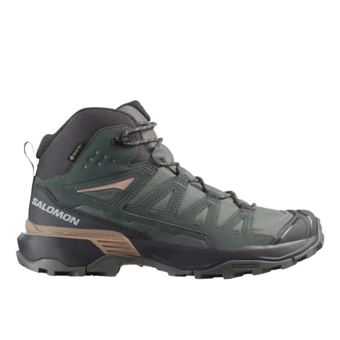 Botas SALOMON X Ultra 360 Mid Gtx Mujer Verde Trail