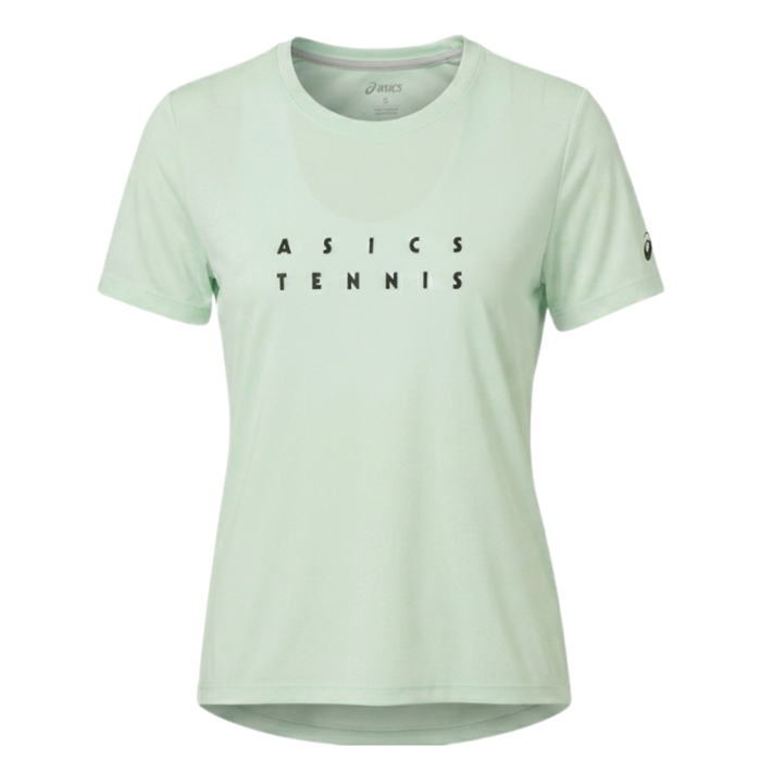 Playera ASICS Court Graphic Mujer Verde Tennis