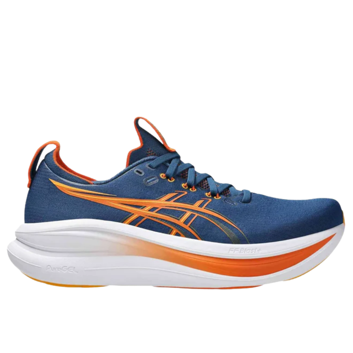 Tenis ASICS Nimbus 28 Hombre Azul Running