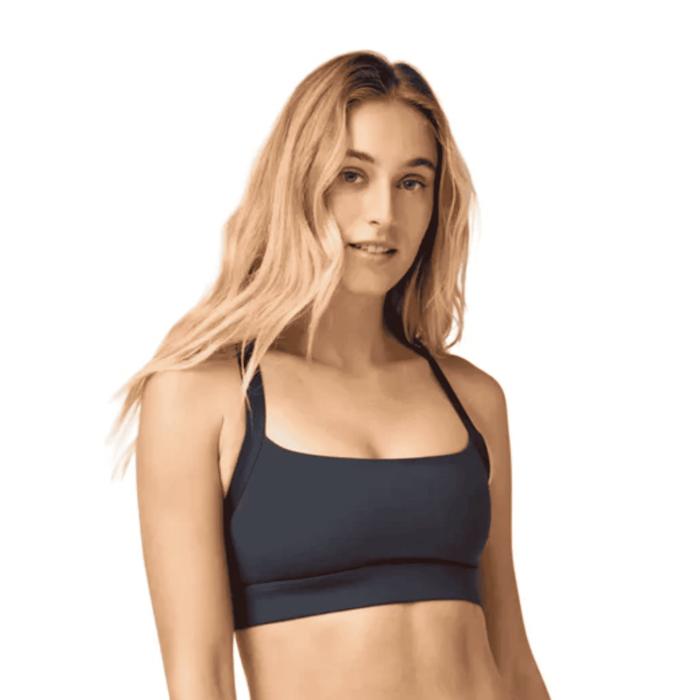 Top BROOKS Luxe Strappy Bra Mujer Negro Running