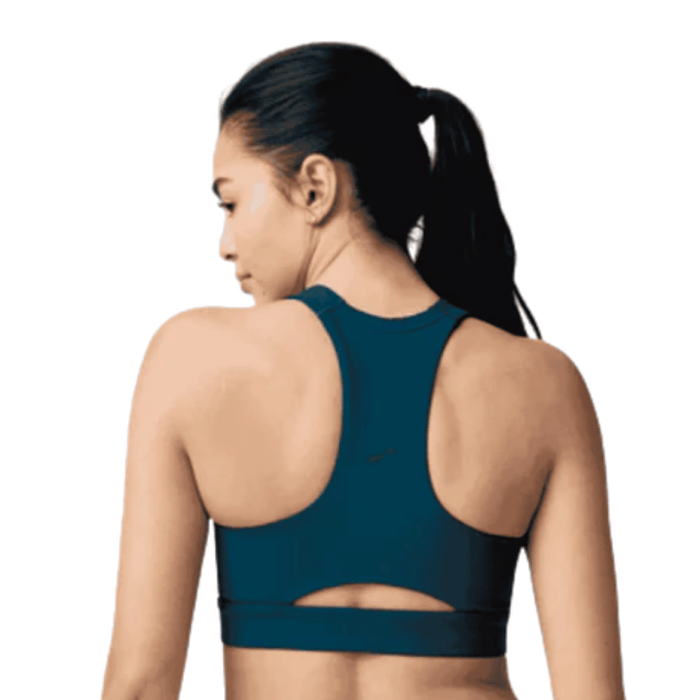 Top BROOKS Mujer Luxe Pocket Bra Azul Running