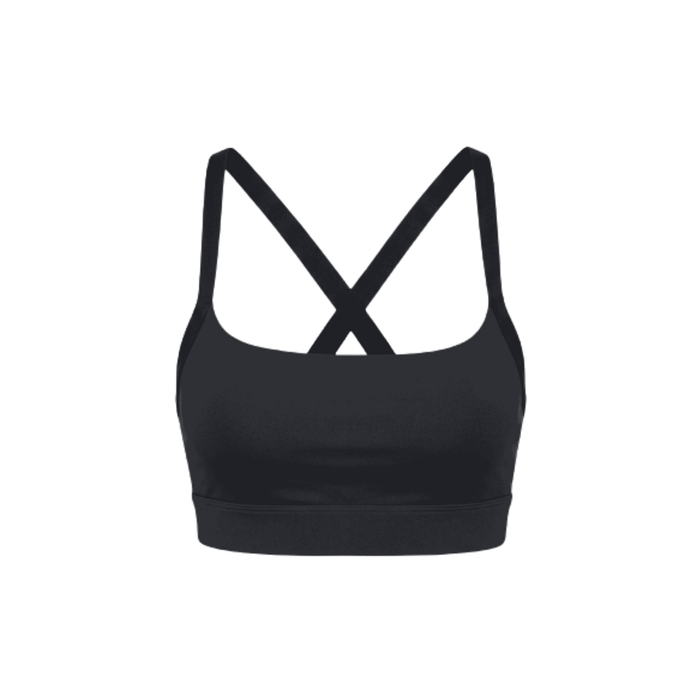 Top BROOKS Luxe Strappy Bra Mujer Negro Running