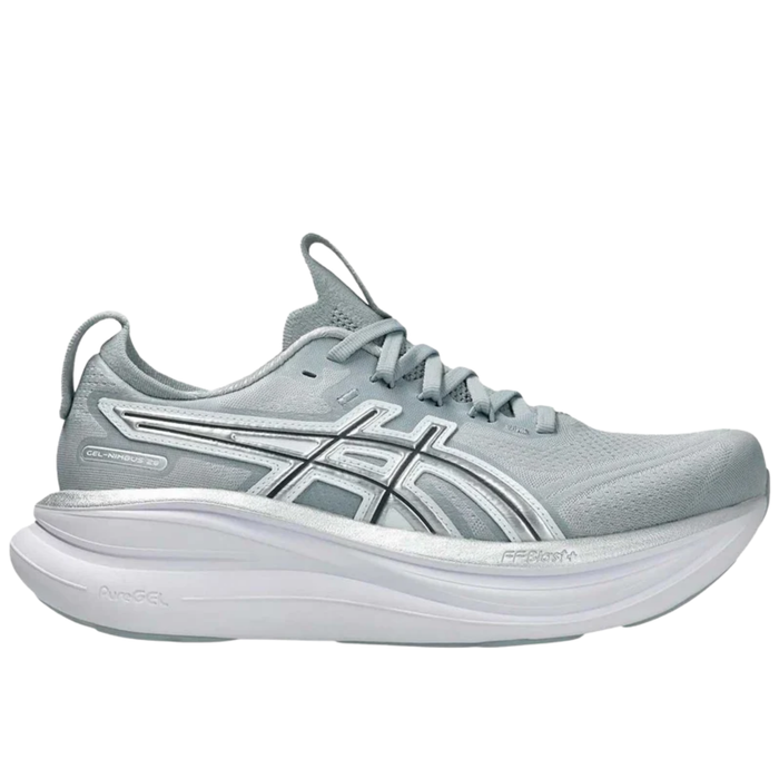 Tenis ASICS Nimbus 28 ATC Mujer Gris Running