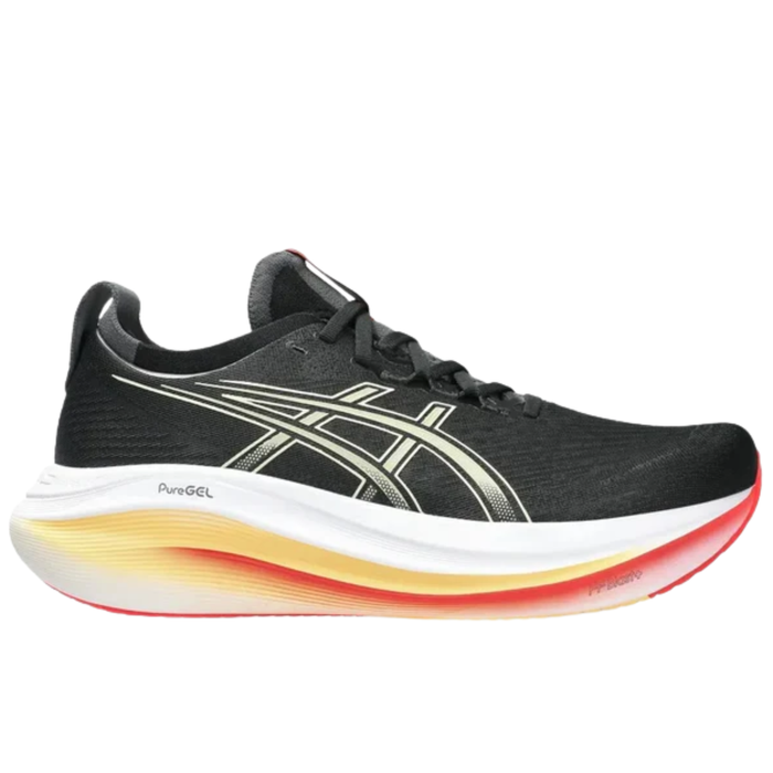 Tenis ASICS Nimbus 27 Hombre Negro Running
