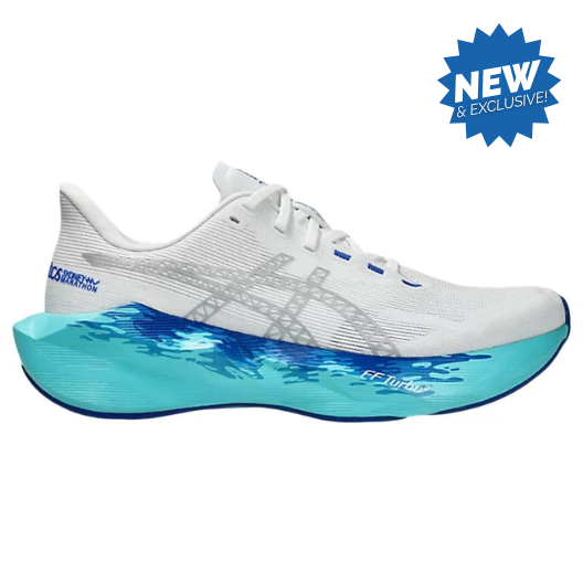 Tenis ASICS Novablast 6 Sidney Hombre Blanco Running