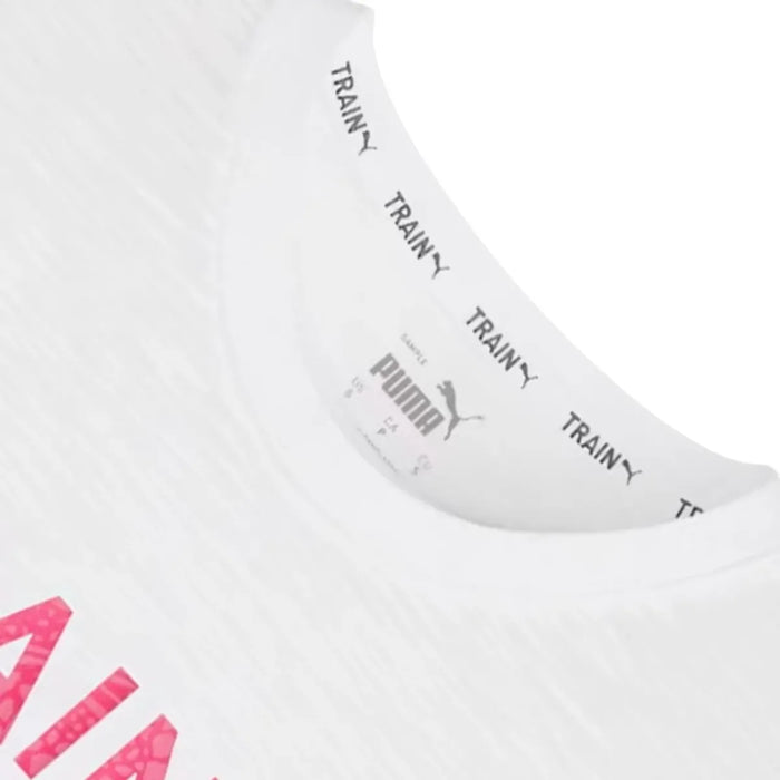 Playera PUMA Graphic Mujer Blanco Running