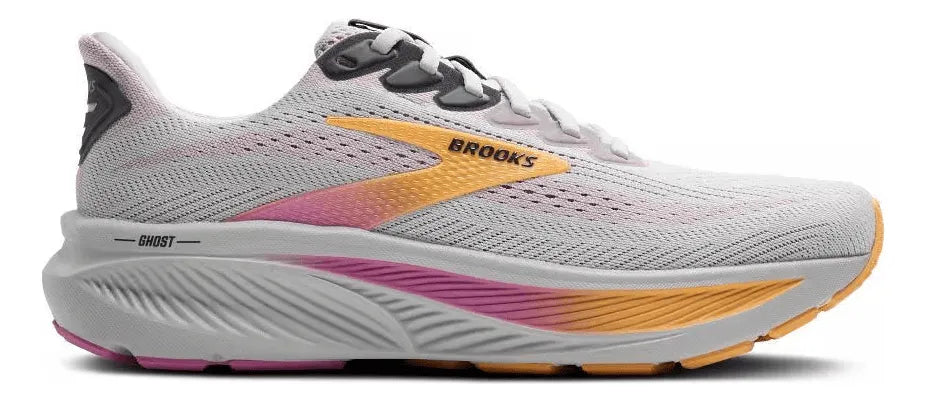 Tenis BROOKS Ghost 17 Mujer Blanco Running