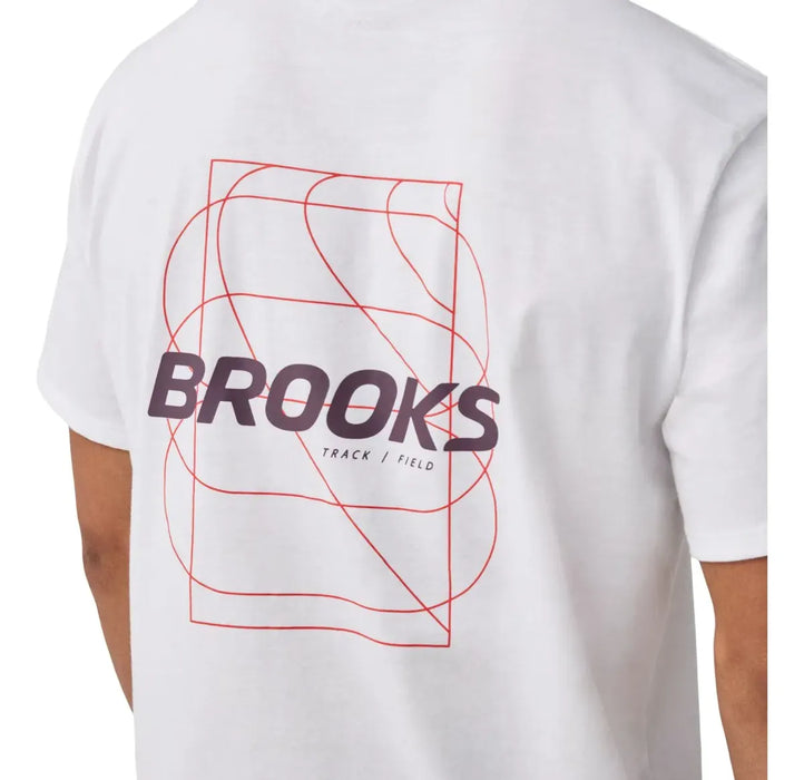 Playera BROOKS Graphic Short Sleeve Hombre Negro Running