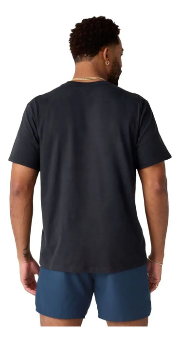 Playera BROOKS Graphic Short Sleeve Hombre Negro Running