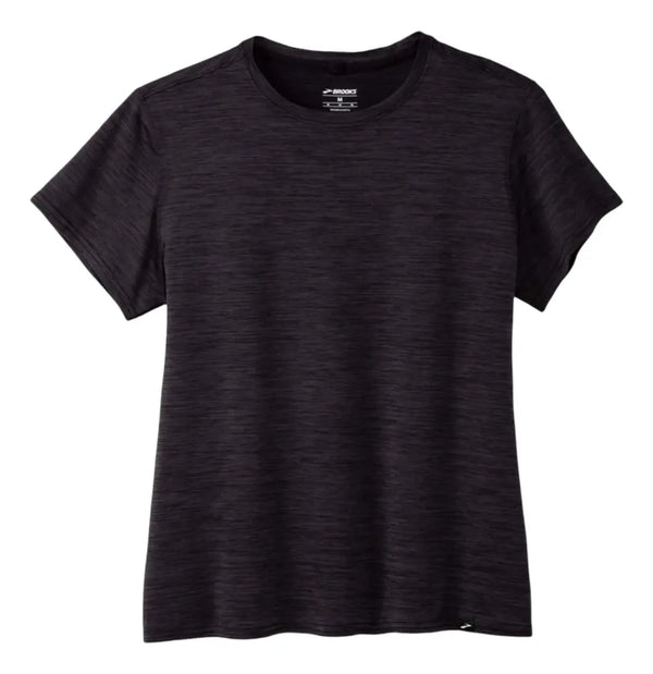 Playera BROOKS Luxe Short Sleeve Mujer Negro Running