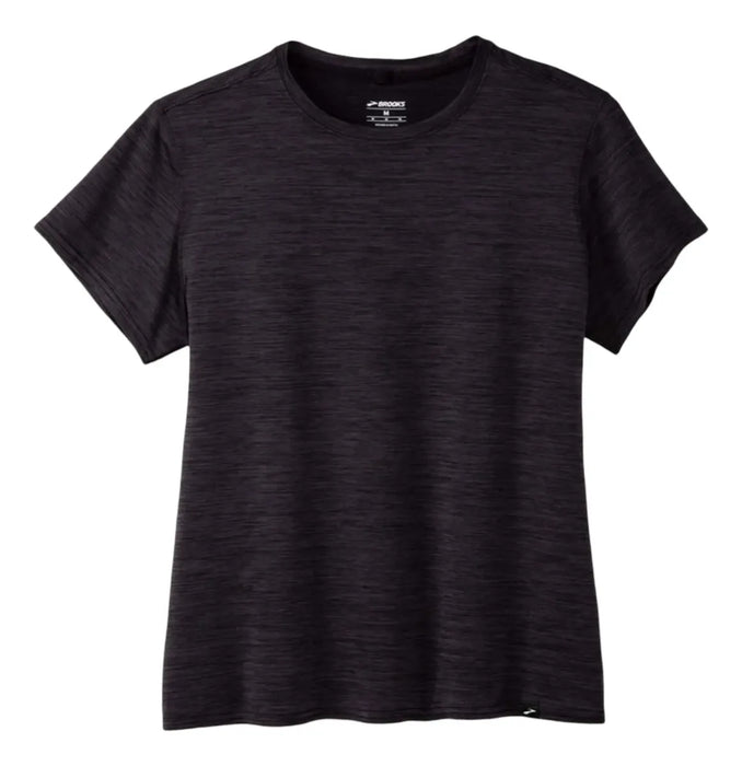 Playera BROOKS Luxe Short Sleeve Mujer Negro Running