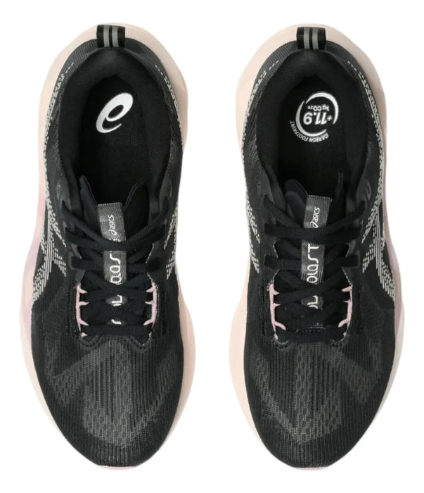 Tenis ASICS Novablast 5 Mujer Negro Running