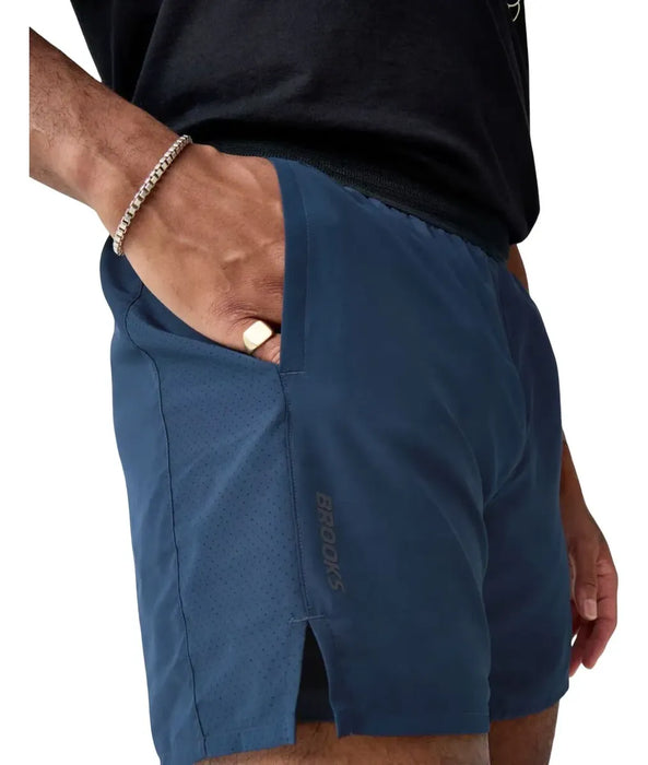 Short Brooks Dash 2-in-1 Short Hombre Azul Running