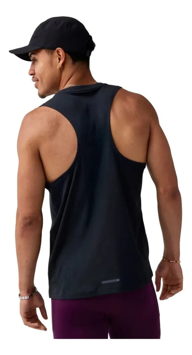 Playera Brooks Dash Singlet Hombre Negro Running