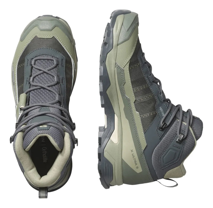 Bota SALOMON X Ultra 5 Mid Gore-tex Mujer Verde Hiking