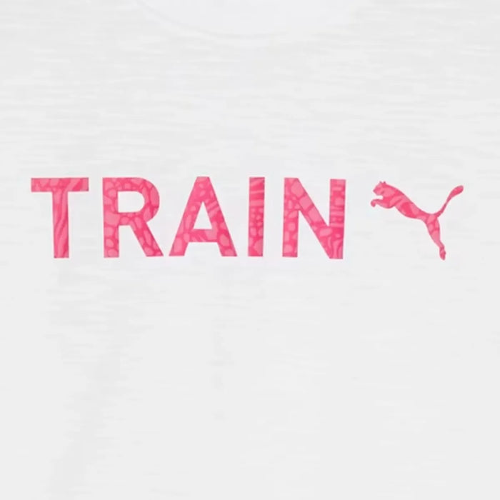 Playera PUMA Graphic Mujer Blanco Running