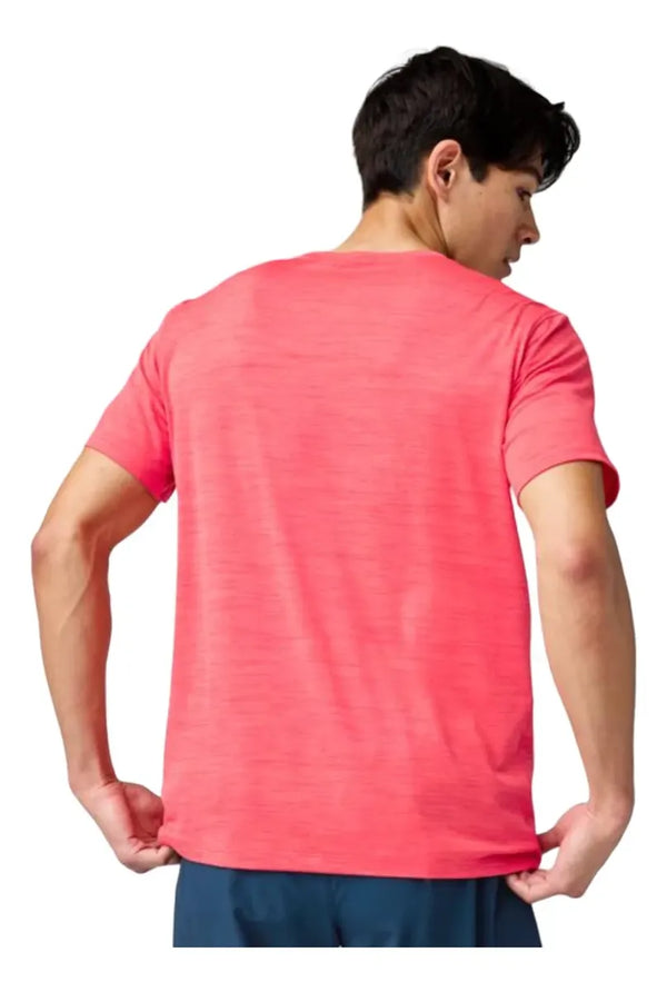 Playera Brooks Luxe Short Sleeve Hombre Naranja Running