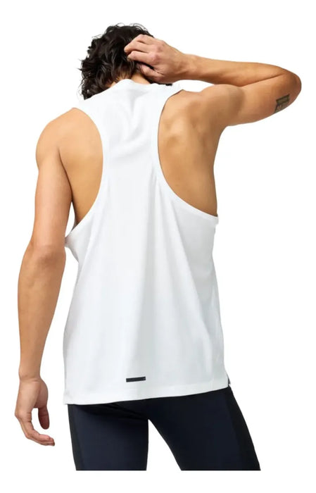 Playera BROOKS Hombre Dash Singlet Blanco Running