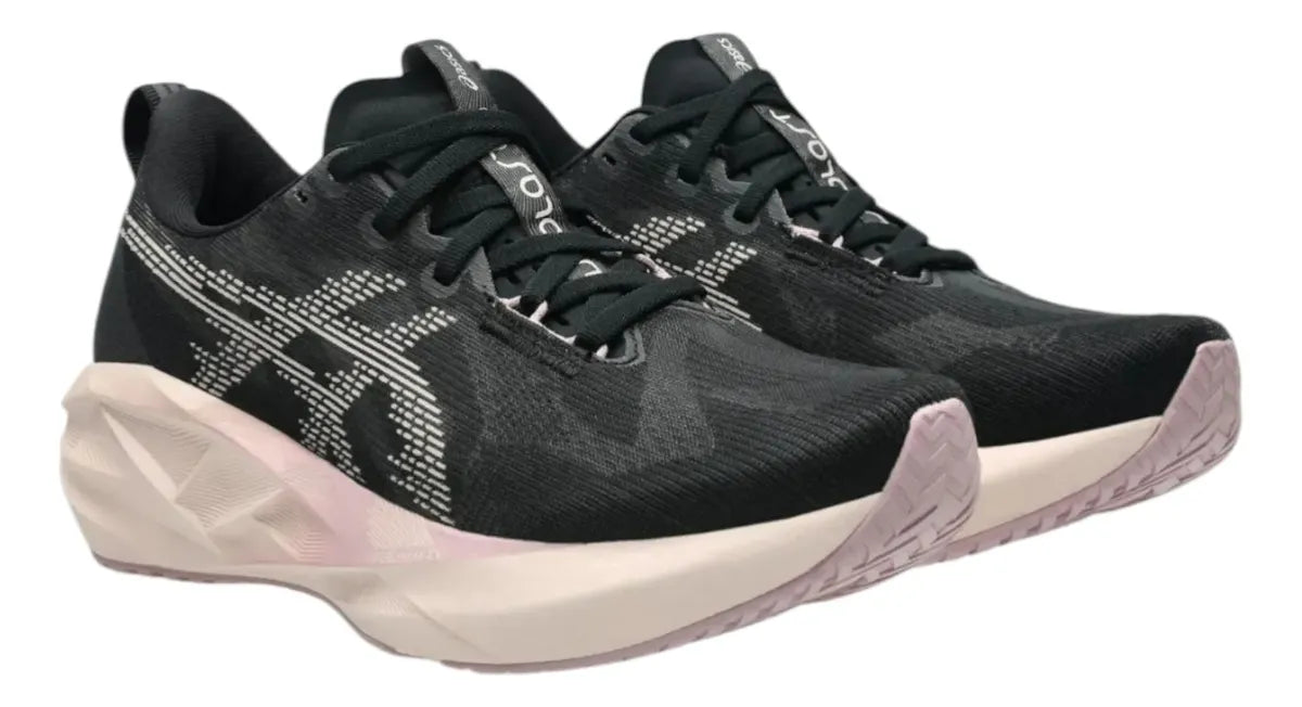 Tenis ASICS Novablast 5 Mujer Negro Running