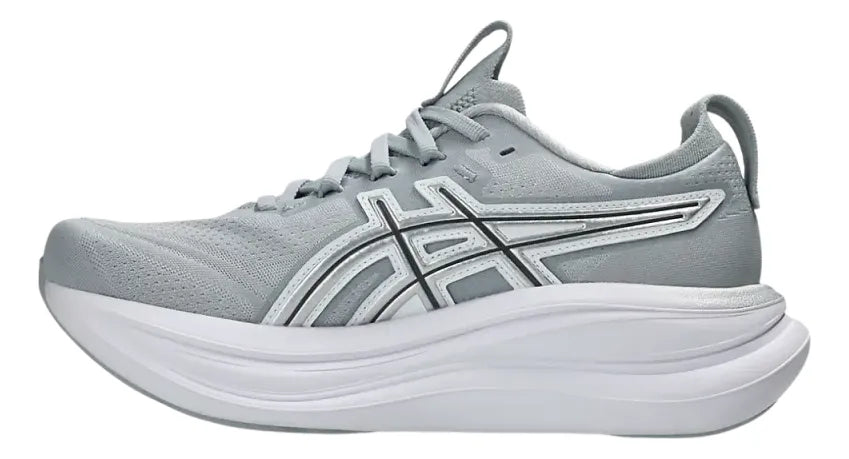 Tenis ASICS Nimbus 28 ATC Mujer Gris Running