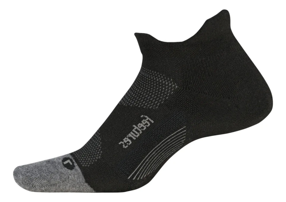 Calcetas FEETURES Elite Max Cushion No Show Tab Unisex Negro Running