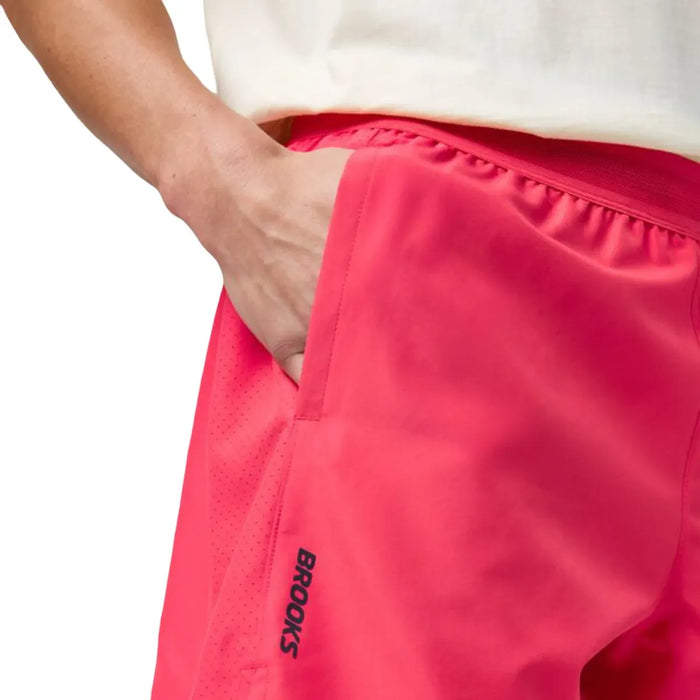 Short BROOKS Dash Short Hombre Naranja Running